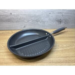 Anolon Advanced Home 12.5-in. Divided Grill And Griddle Skillet. |2081